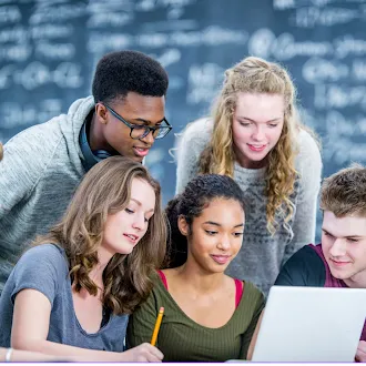 High School cybersecurity Students 