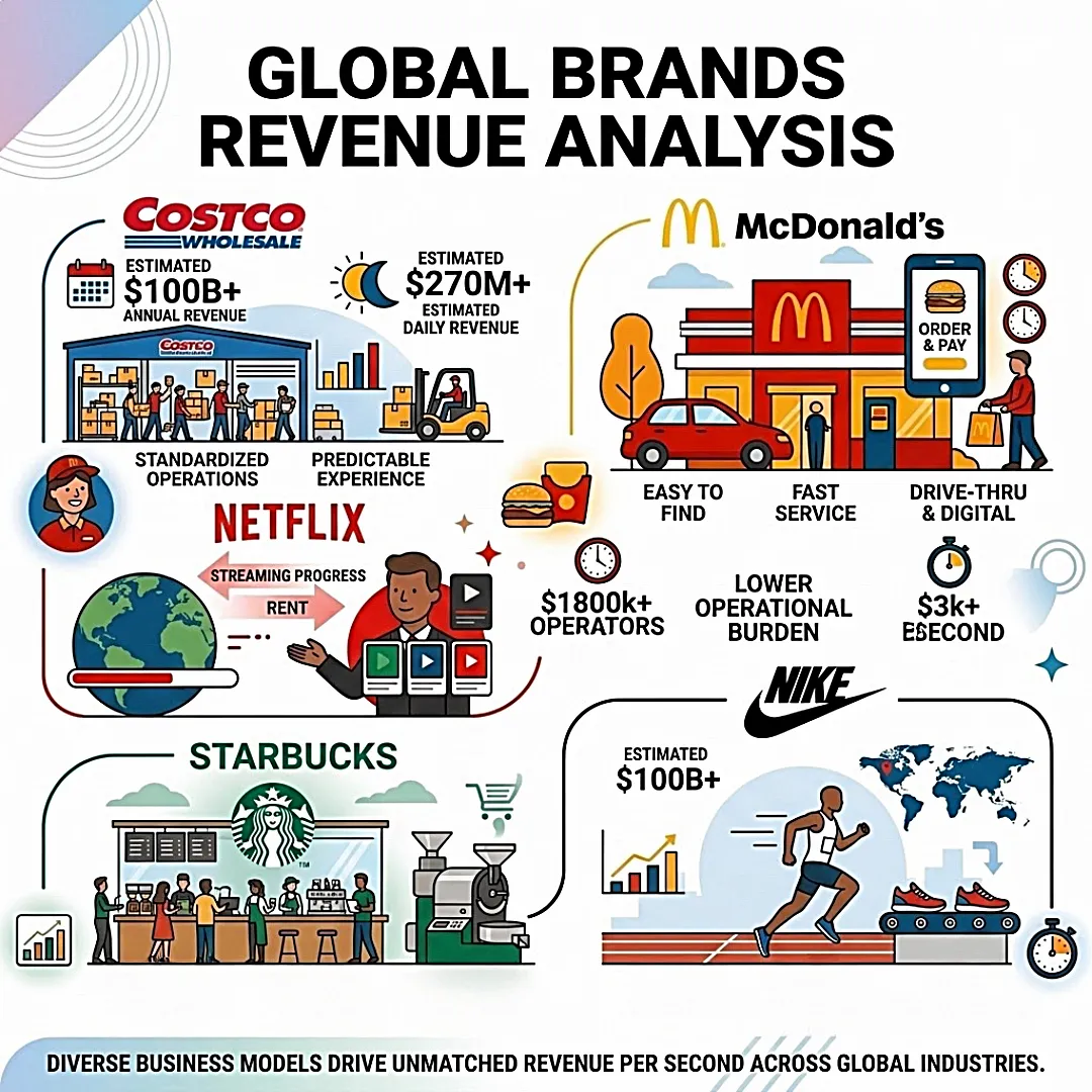 How Much the World’s Biggest Brands Make Per Year, Day, Minute, and Second