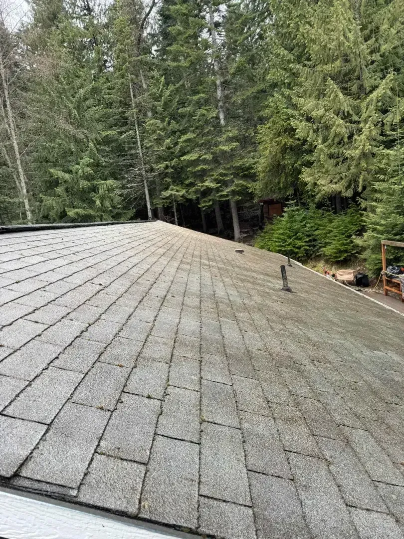 Before and after at a home in wilsonville. The before is a very dirty driveway but with our driveway cleaning company we could easily clean it.