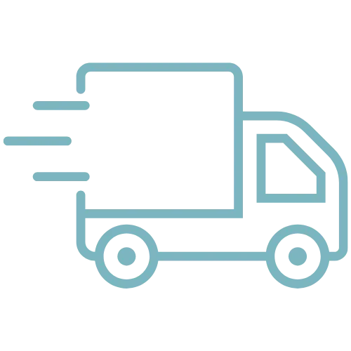 Graphic of a moving van, symbolizing senior moving services, senior downsizing help, and relocation assistance for elderly movers.