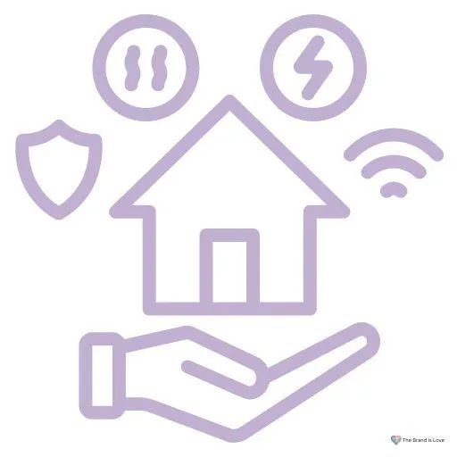Graphic of a hand holding a house, symbolizing elder care financial services.