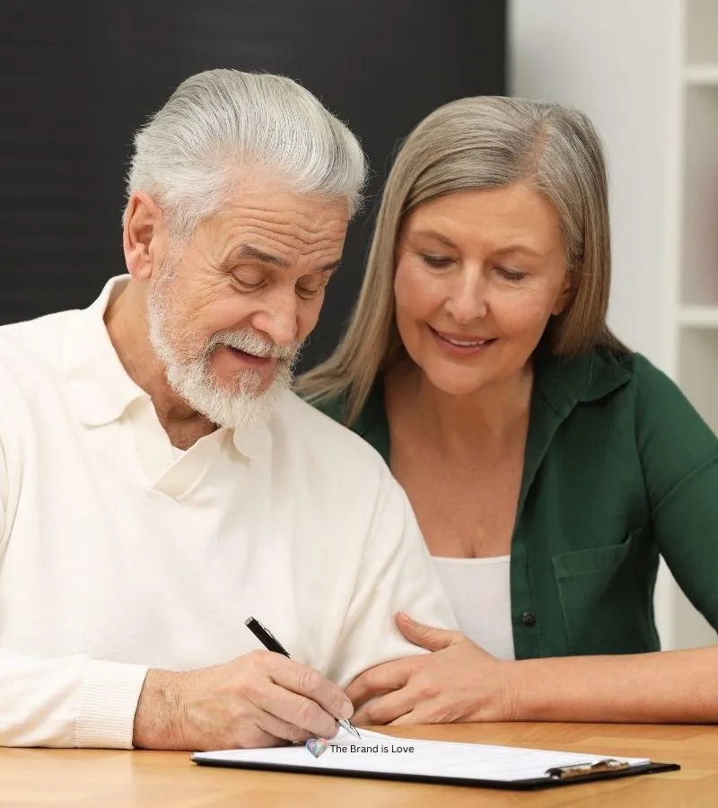 Elder couple reviewing options with experienced financial planners for seniors.