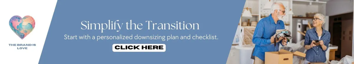 Elderly man and woman sorting through boxes and reminiscing, reflecting personalized senior relocation services.