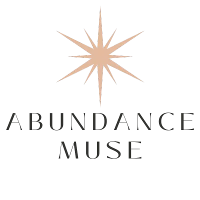 Abundance Muse secondary logo representing soulful strategy, manifestation, and aligned business growth for women entrepreneurs