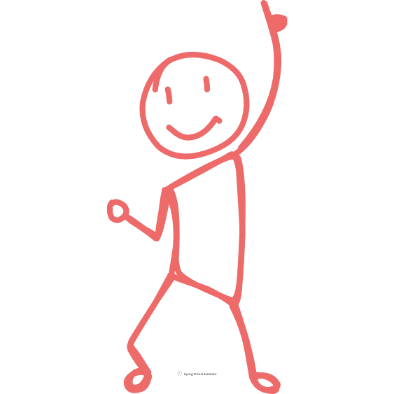 Image shows a stik figure learning how to build a sales funnel that acually works.