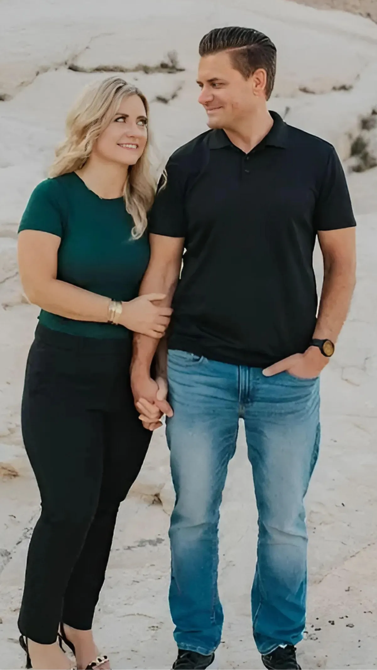 Image of Jaime and Garrett from The Brand Is Love, dedicated to supporting families with expert senior care solutions.