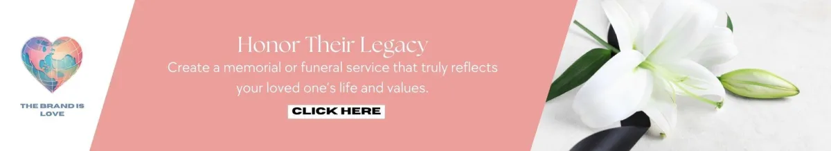 Lily and black ribbon, signifying funeral and memorial planning to honor their legacy.