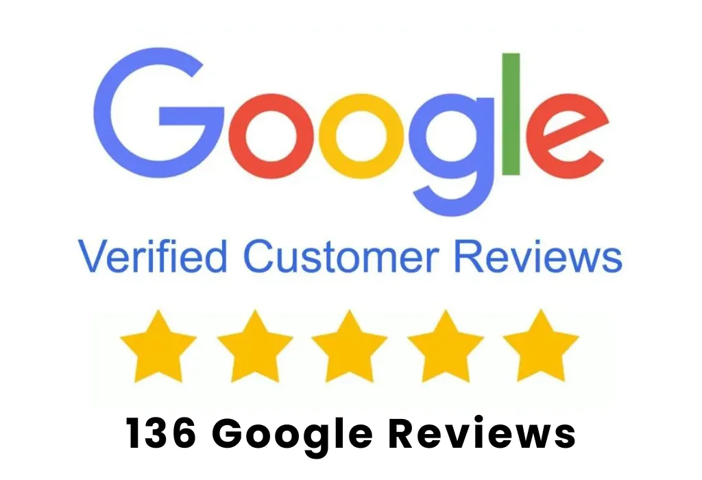 136 five star google reviews