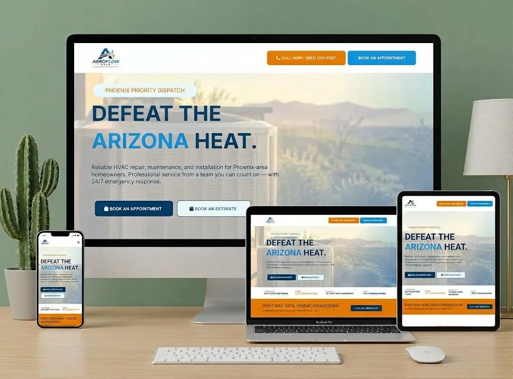 AeroFlow HVAC CRM Pipeline Dashboard Mockup