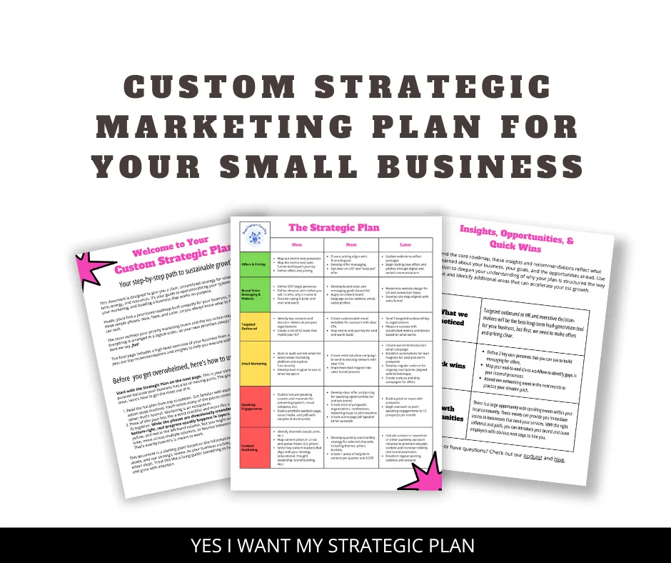 Mock Up of Strategic Plan