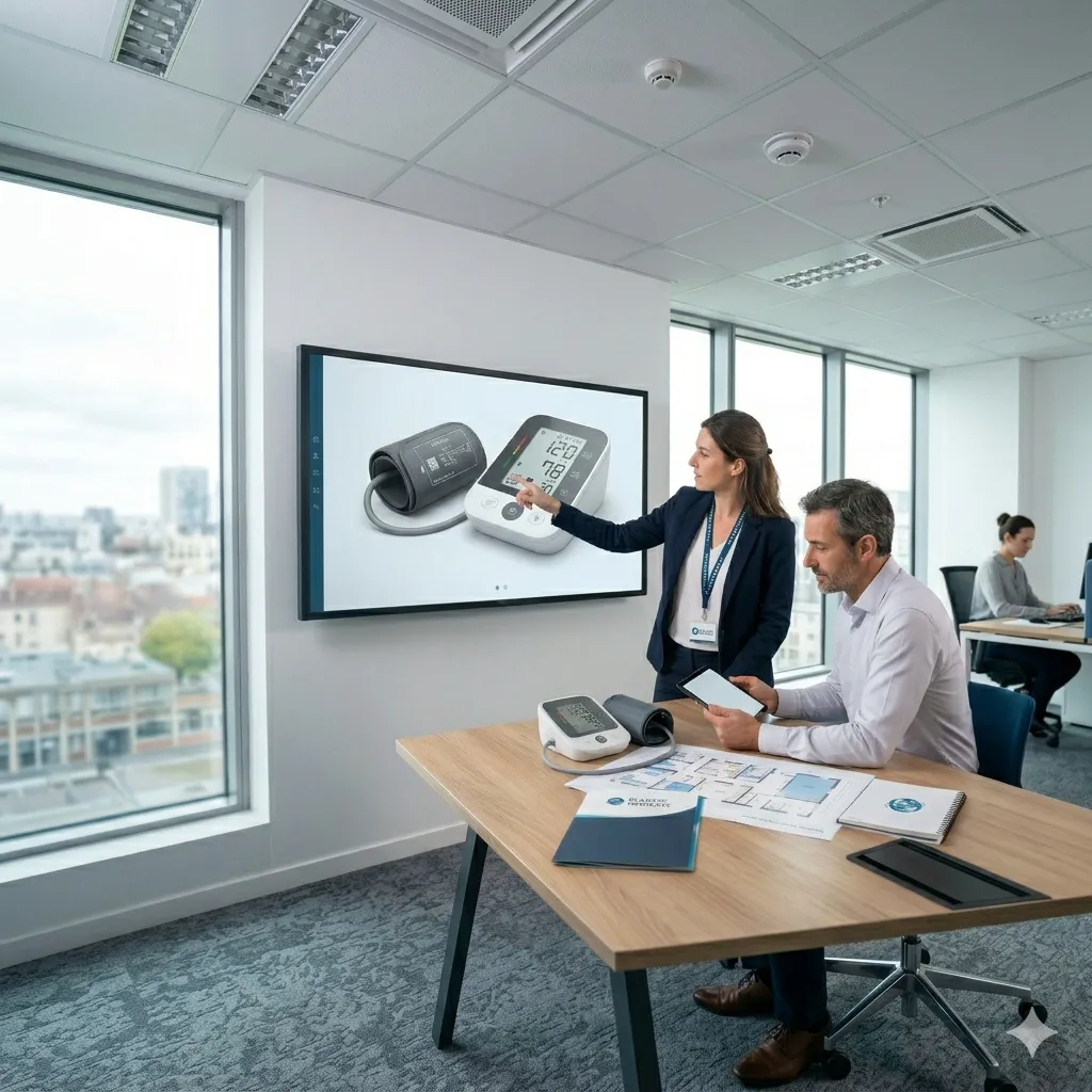 Illustration professionnelle d’équipements médicaux modernes pour services de maintenance et installation par PLANÈTE MÉDICALE en France