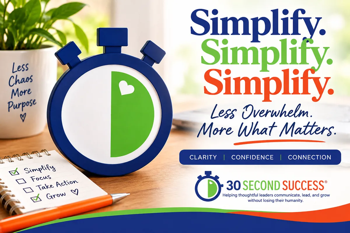Simplify Simplify Simplify – Less Overwhelm, More What Matters
