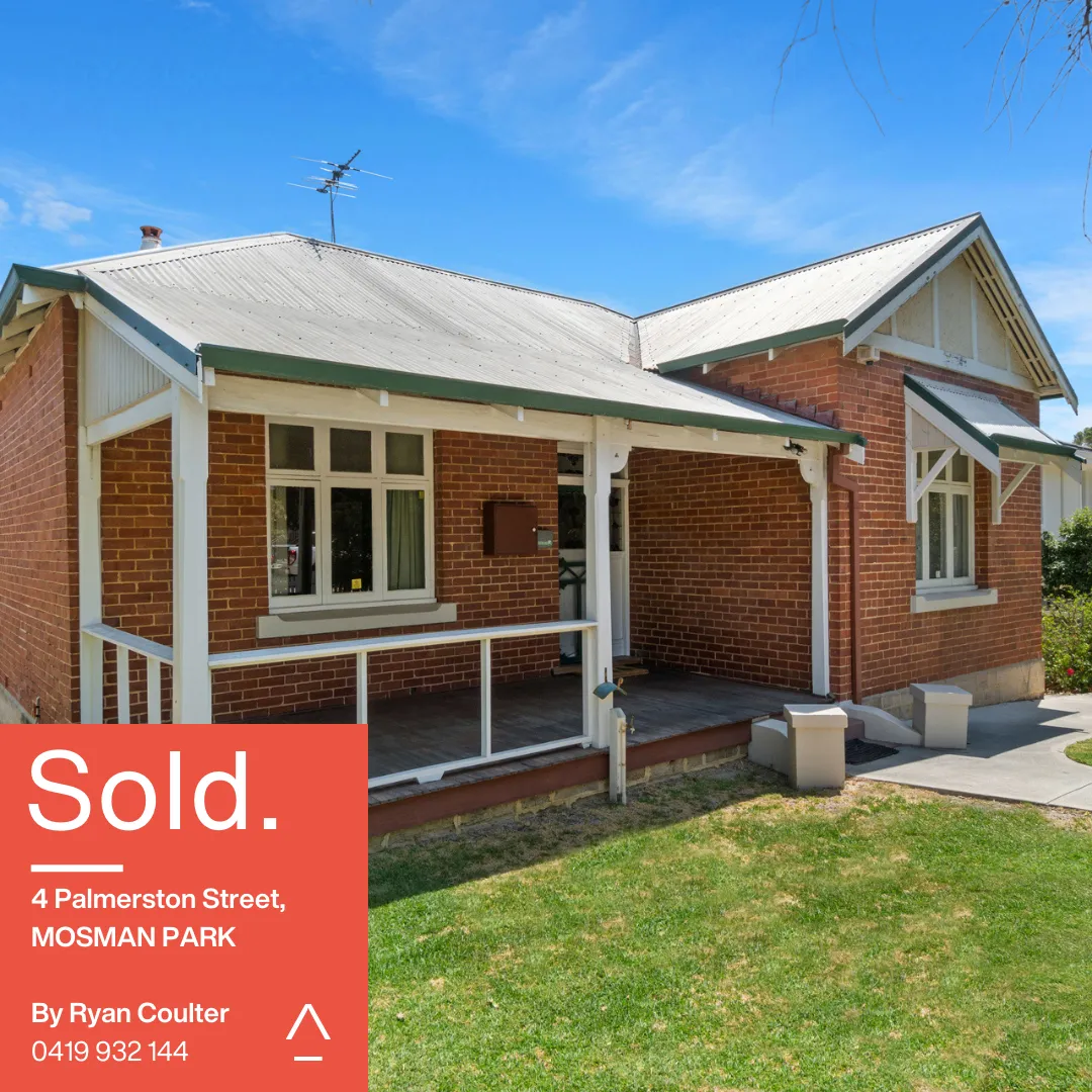 4 Palmerston Street Mosman Park Sold by Ryan Coulter