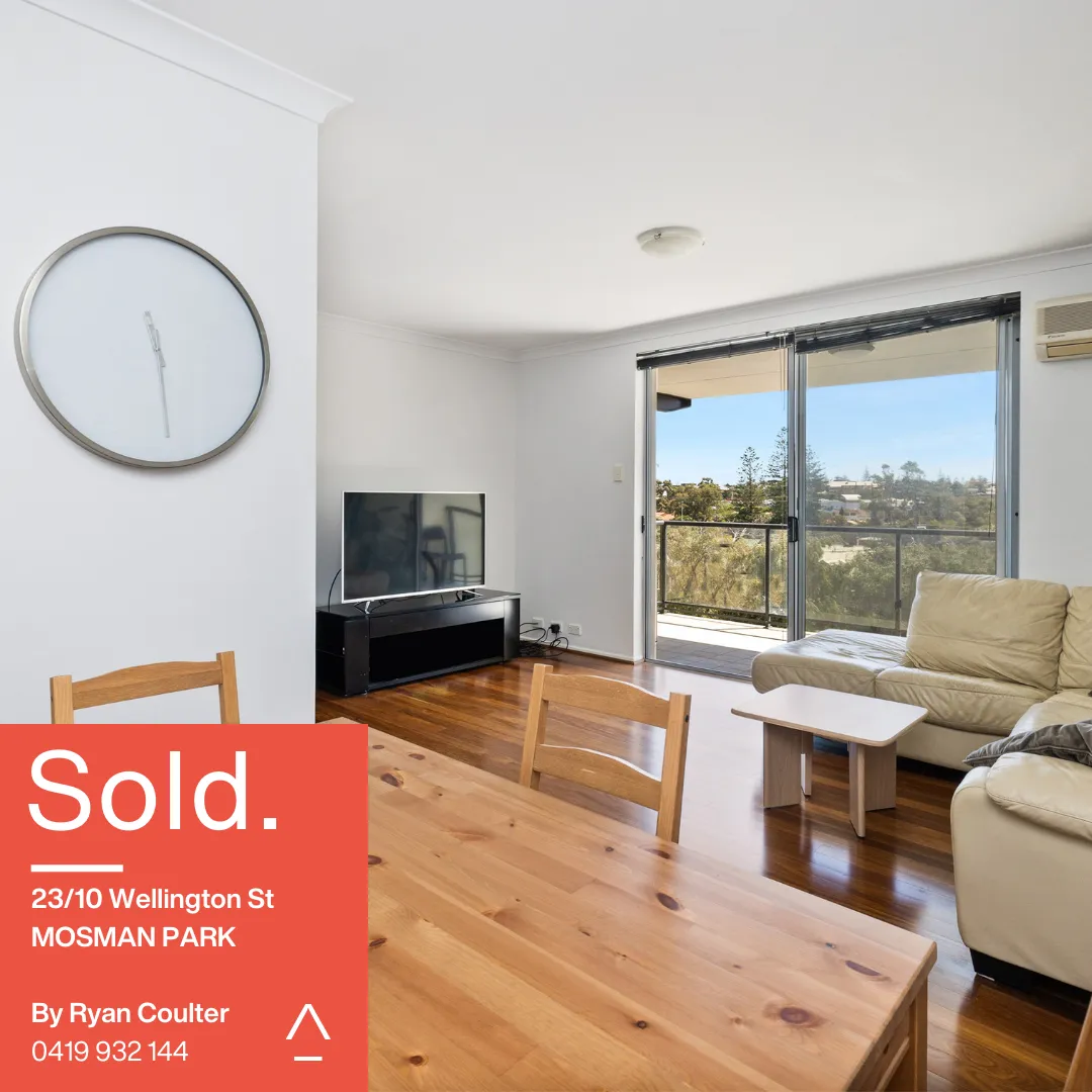 23/10 Wellington Street Mosman Park Sold by Ryan Coulter