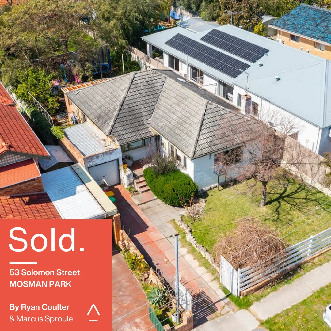 53 Solomon Street Mosman Park Sold by Ryan Coulter