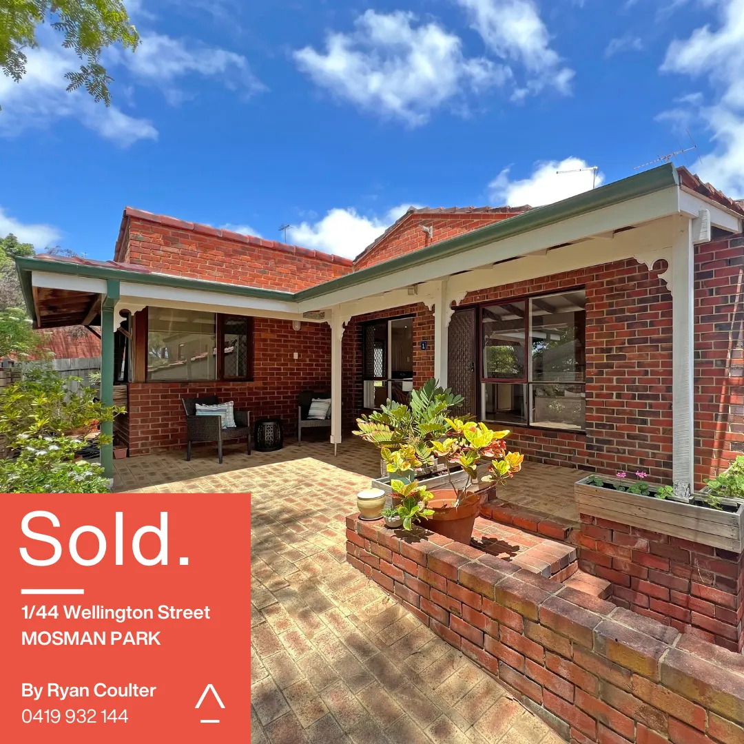 1/44 Wellington Street Mosman Park Sold by Ryan Coulter