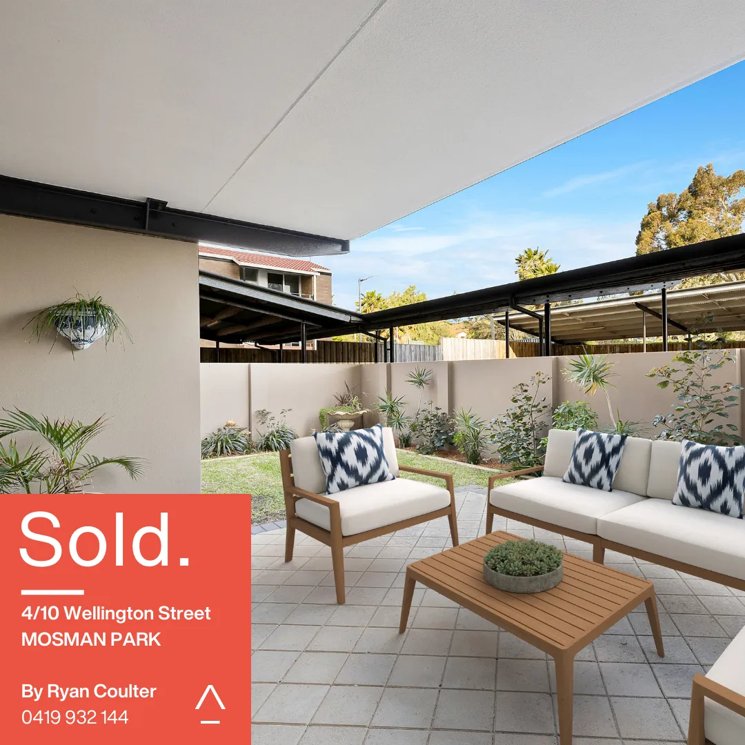 4/10 Wellington Street Mosman Park Sold by Ryan Coulter