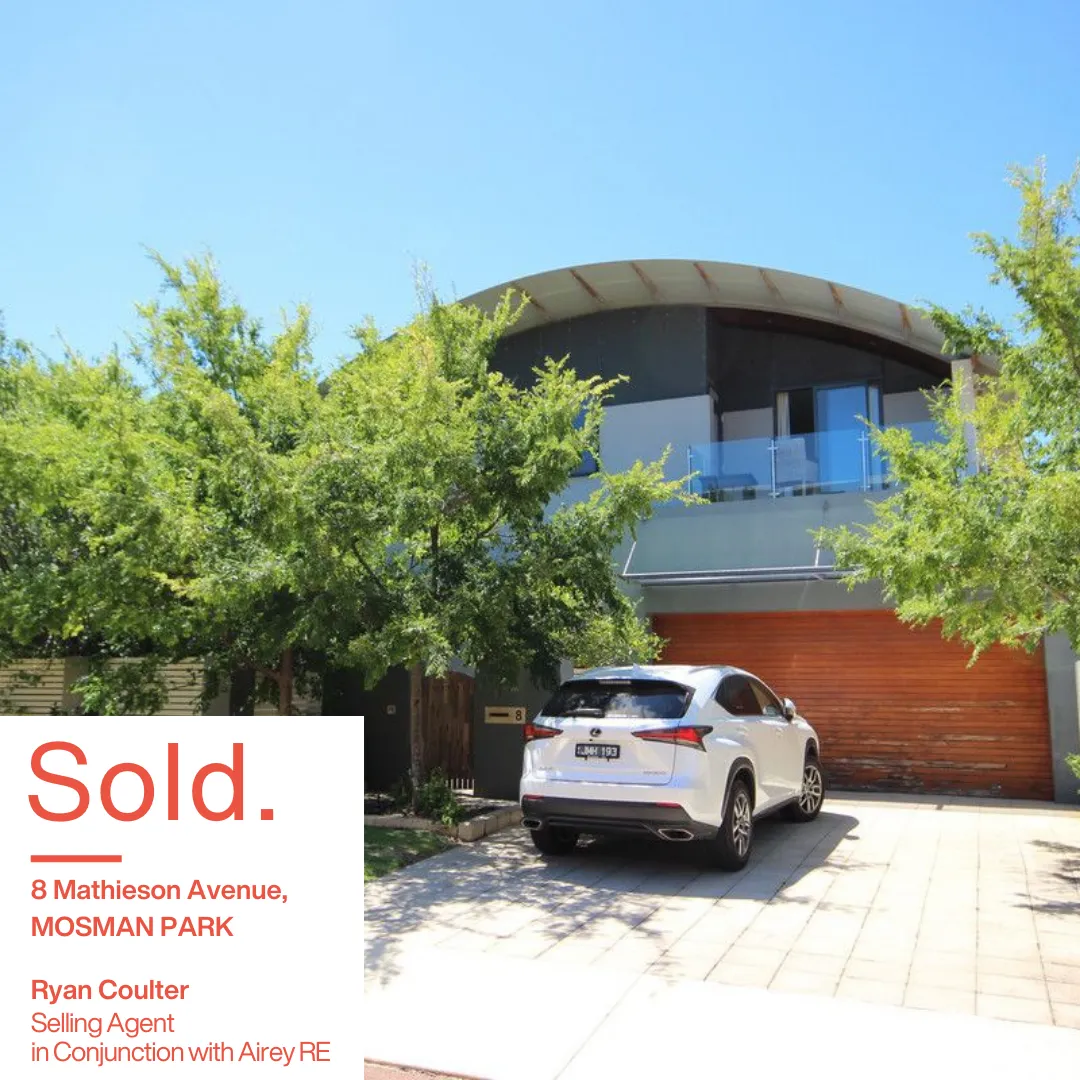 8 Mathieson Avenue Mosman Park Sold by Ryan Coulter