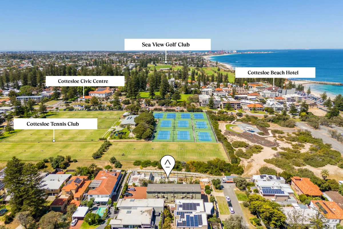 2a Gadsdon Street Cottesloe Aerial South