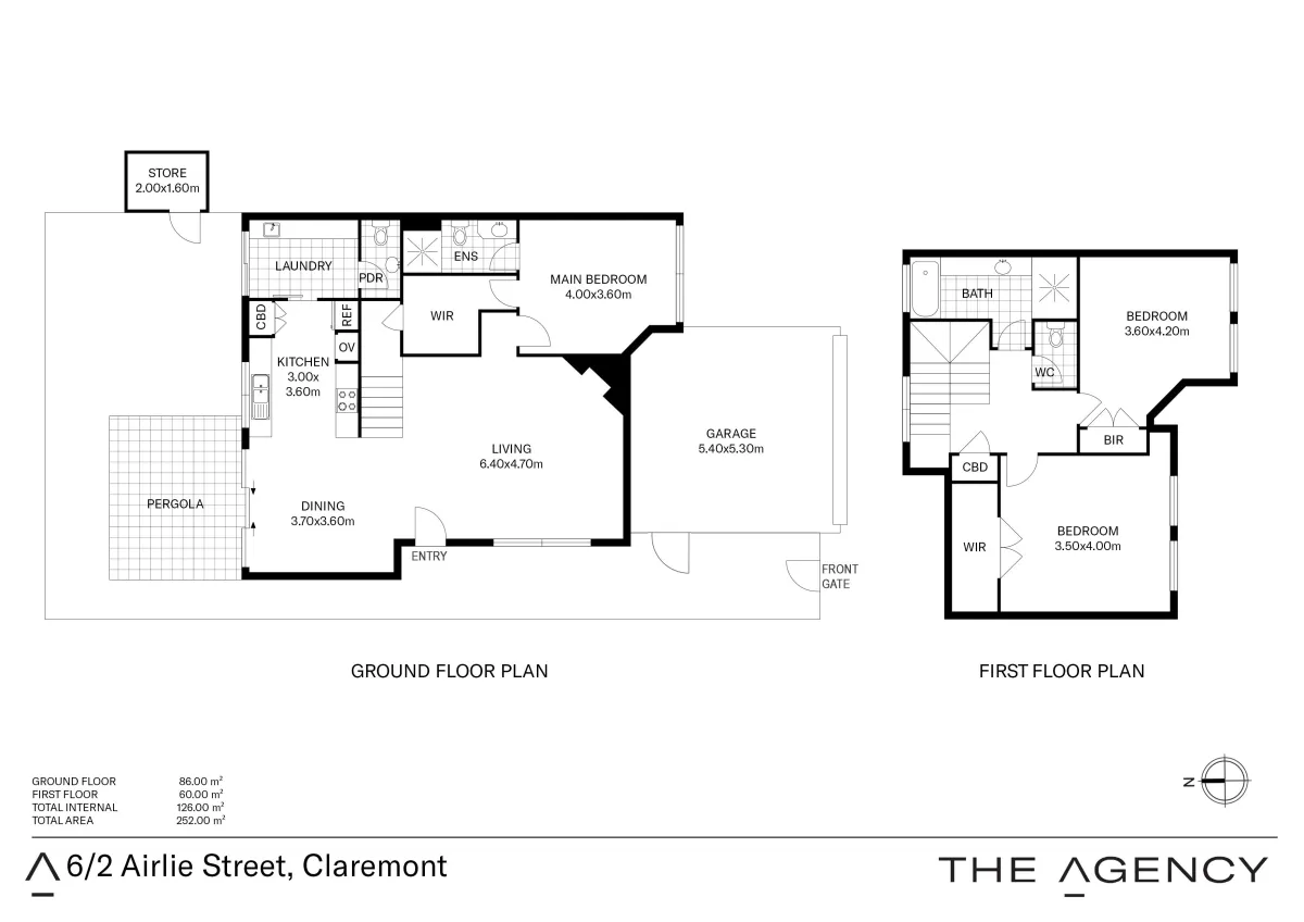 6/2 Airlie Street Claremont Floor Plan