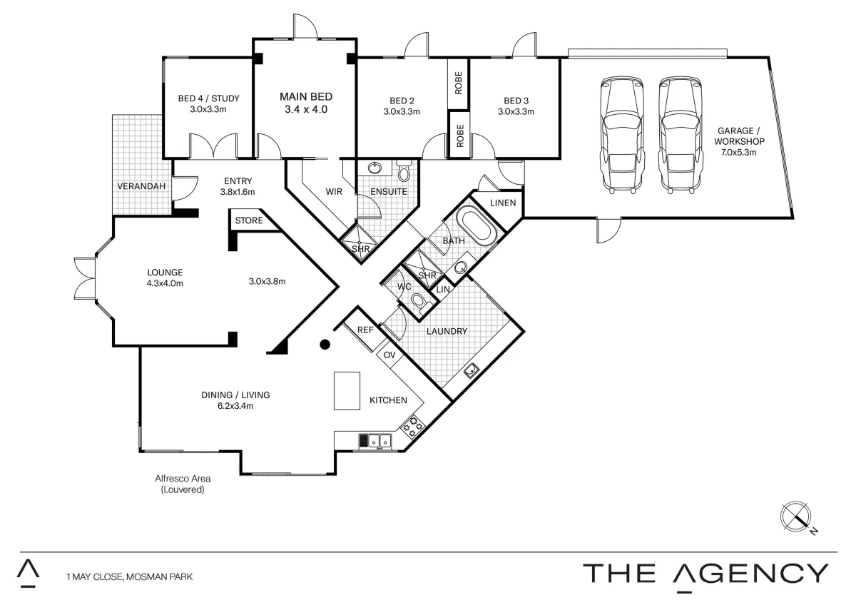 1 May Close Mosman Park WA 6012 floorplan