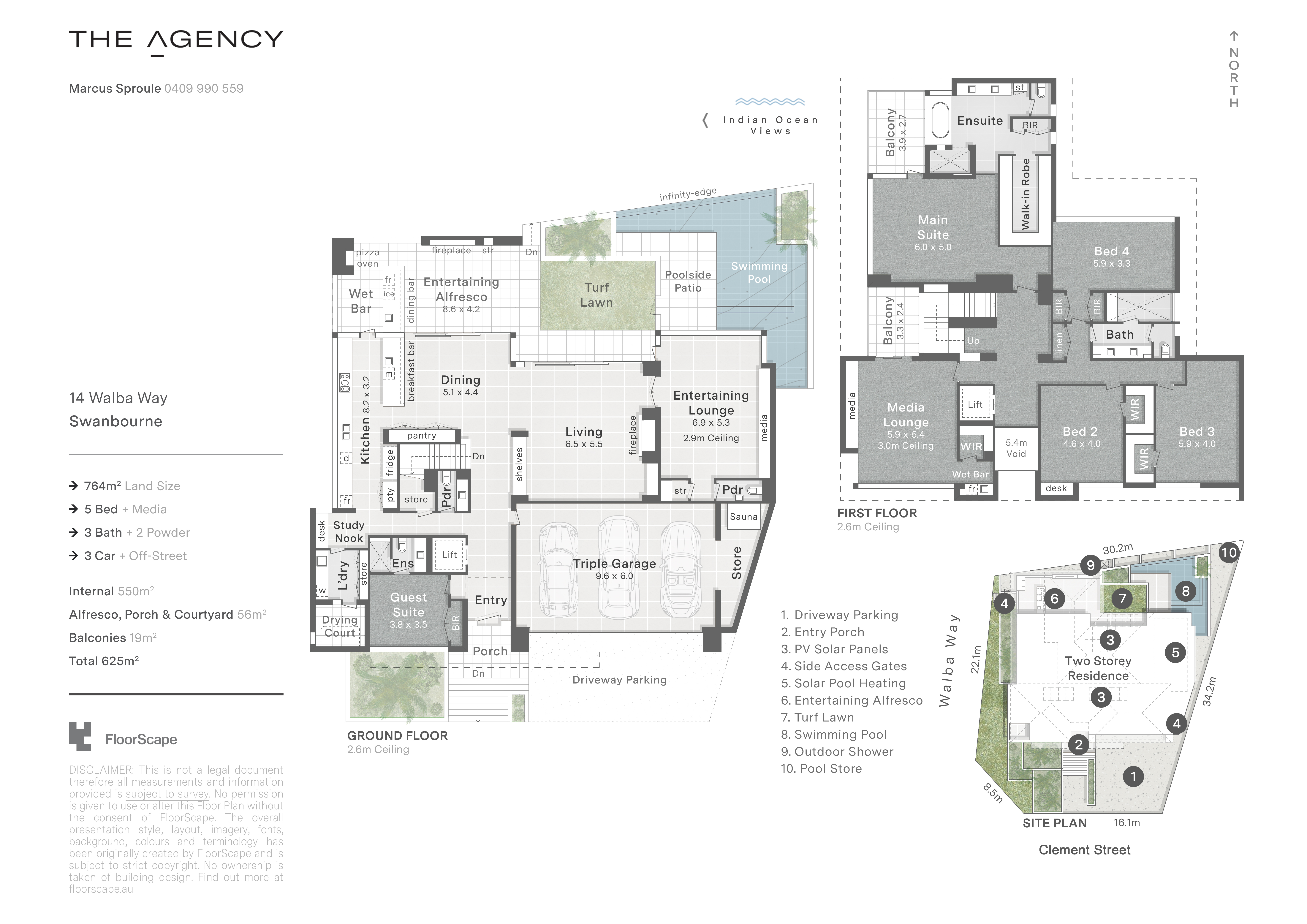 14 Walba Way Swanbourne Aerial