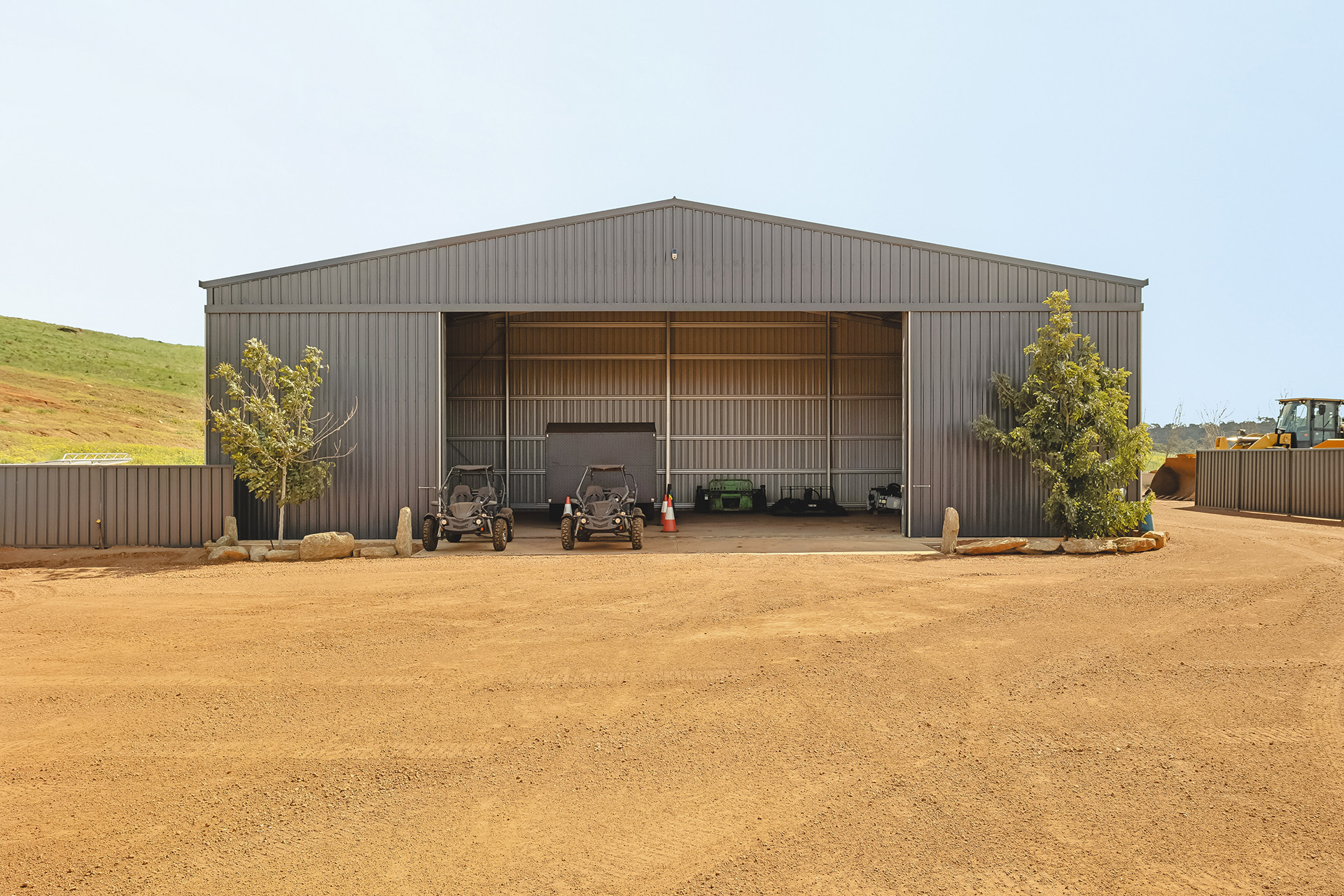 Machinery sheds at 3963 Chittering Road Chittering