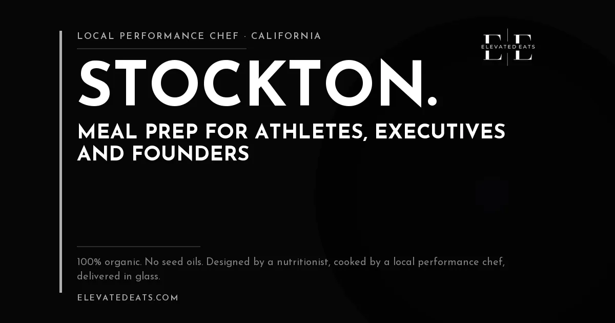 Elevated Eats performance chef in Stockton, CA