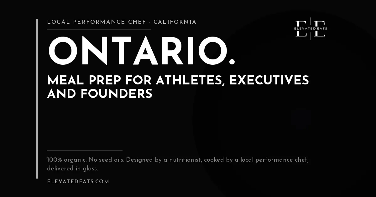 Elevated Eats performance chef in Ontario, CA
