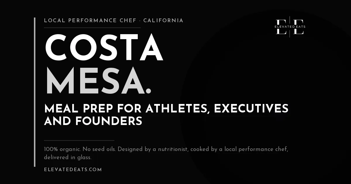 Elevated Eats performance chef in Costa Mesa, CA