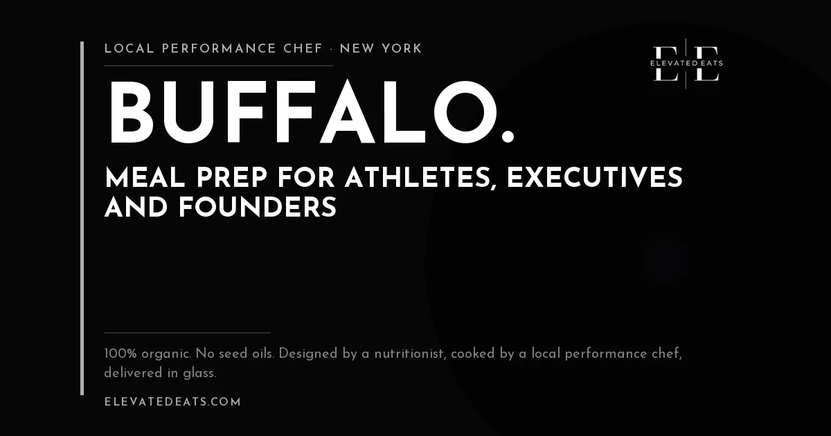 Elevated Eats performance chef in Buffalo: meal prep for athletes, executives and founders