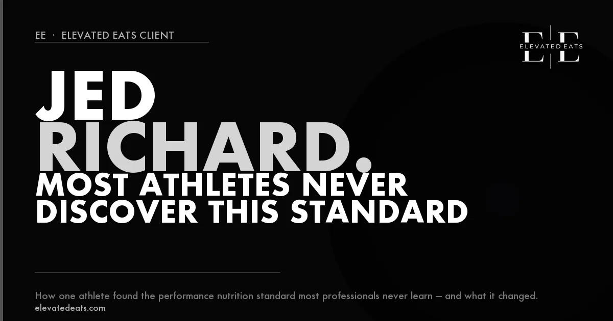 Jed Richard | Elite Athlete Nutrition