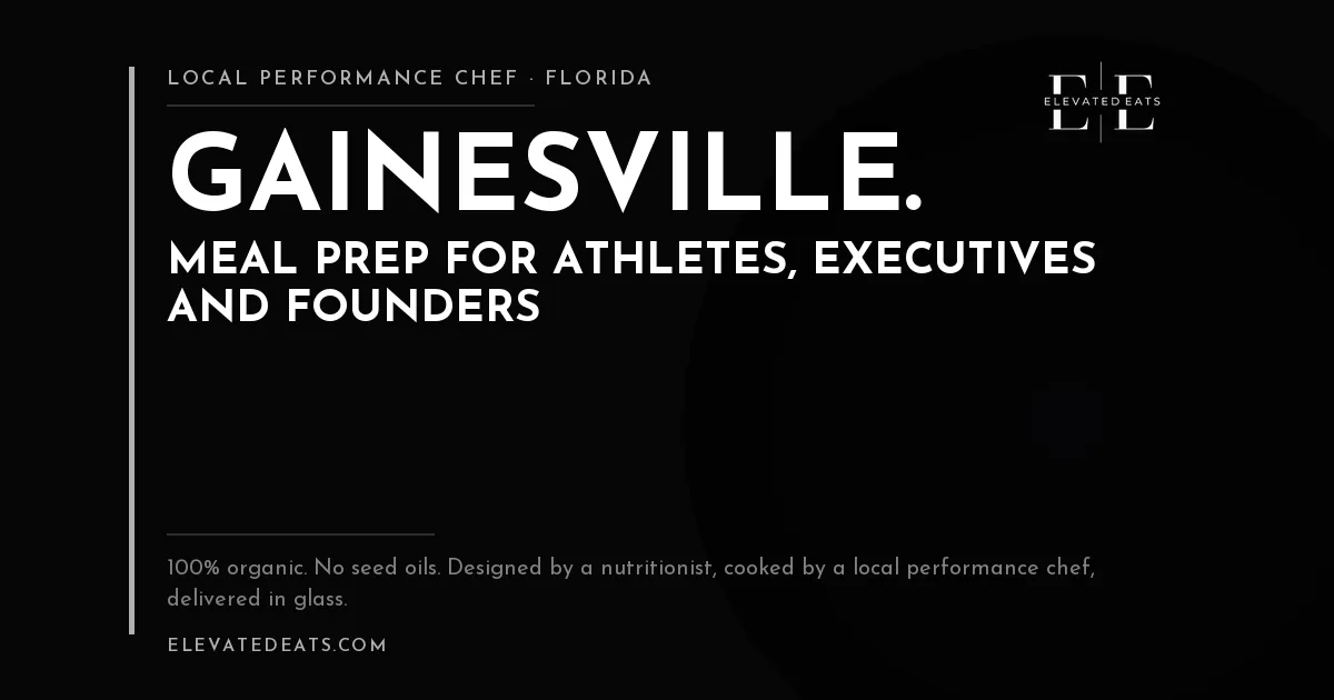 Elevated Eats performance chef in Gainesville, FL