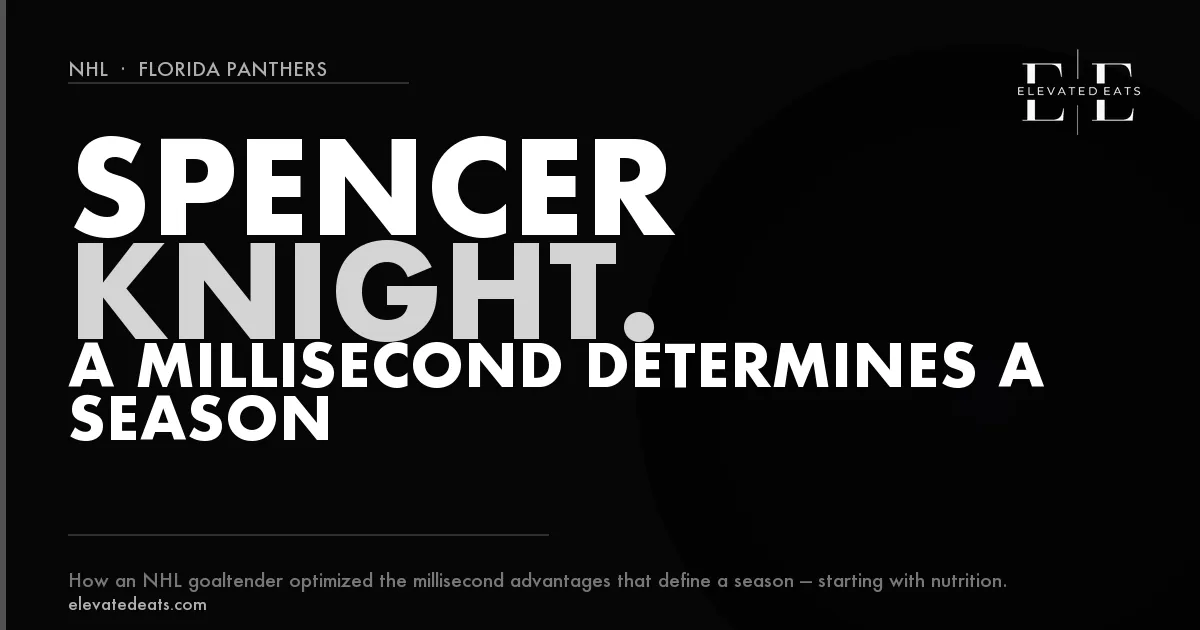 Spencer Knight | NHL Goalie Nutrition