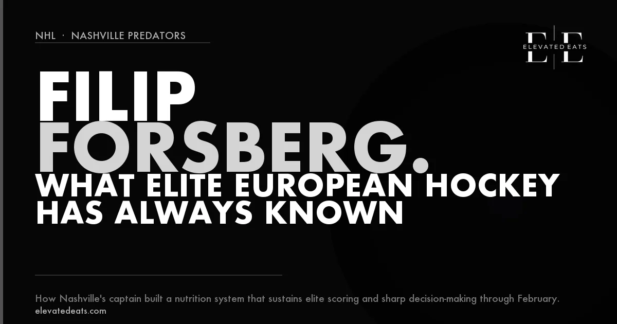 Filip Forsberg | NHL Captain Nutrition