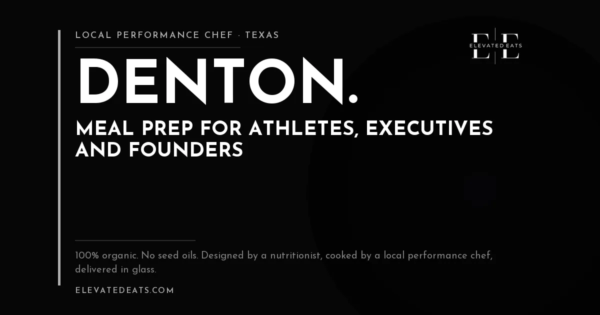 Elevated Eats performance chef in Denton, TX