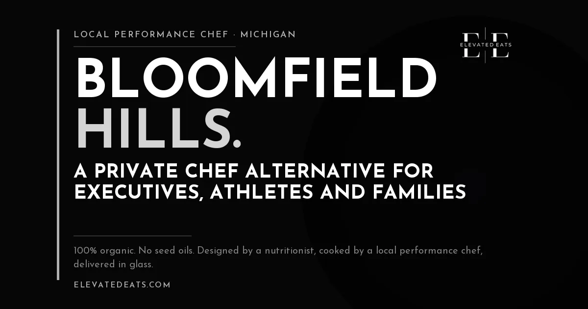 Elevated Eats performance chef in Bloomfield Hills and Birmingham, MI