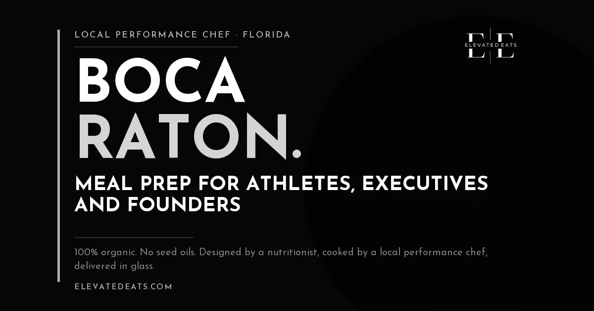 Elevated Eats performance chef in Boca Raton, FL