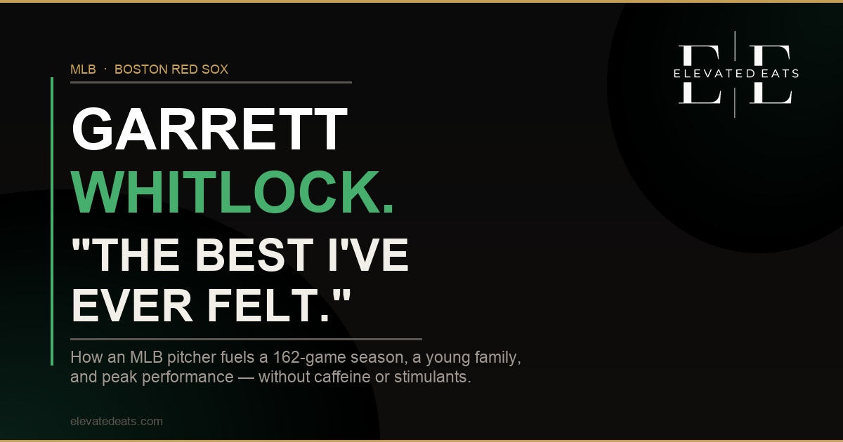 How MLB Pitcher Garrett Whitlock Juggles Games, Travel, Training & a Young Family with Performance Nutrition