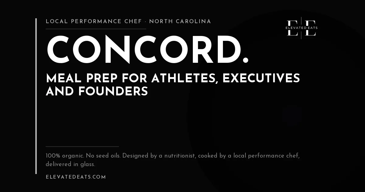 Elevated Eats performance chef in Concord, NC