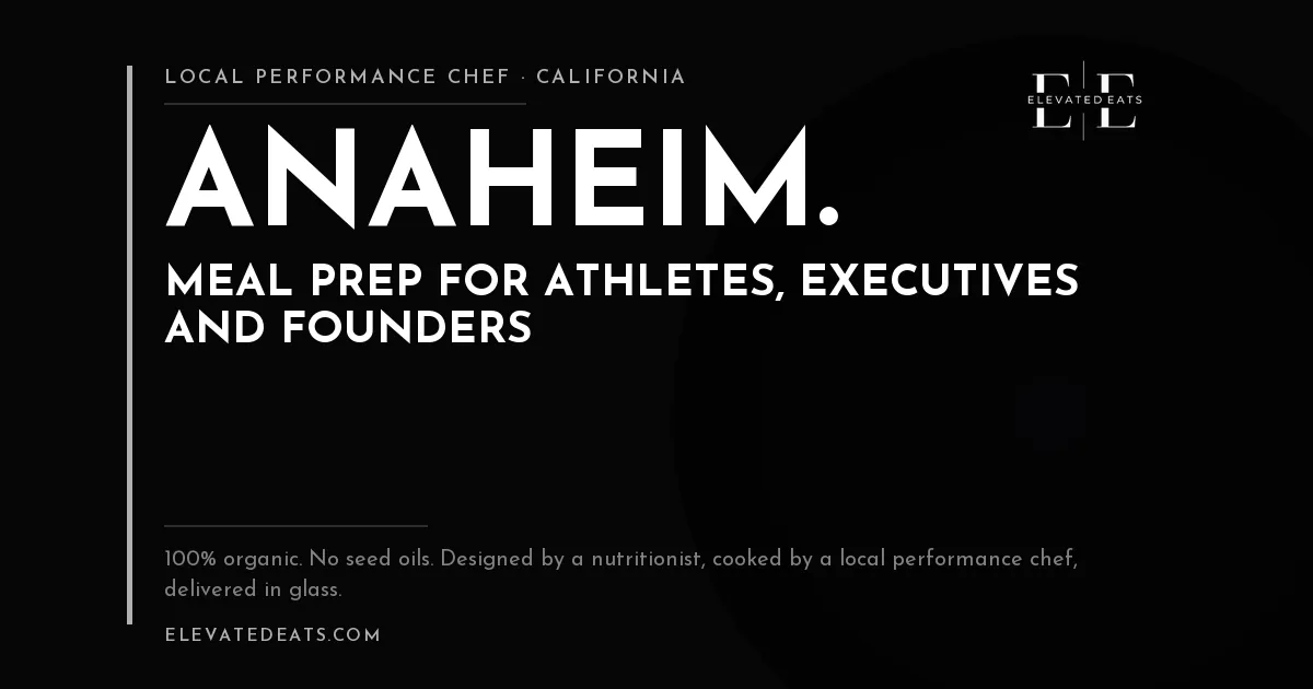 Elevated Eats performance chef in Anaheim, CA
