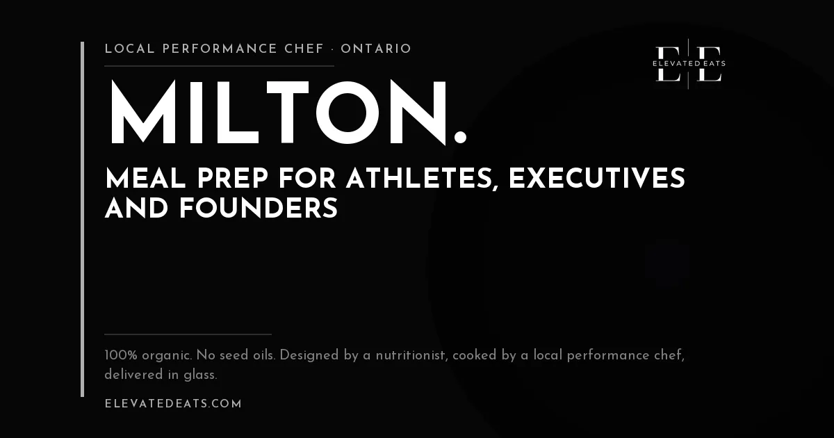 Elevated Eats performance chef in Milton, ON
