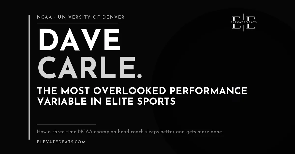 Dave Carle | Hockey Coach Performance Nutrition