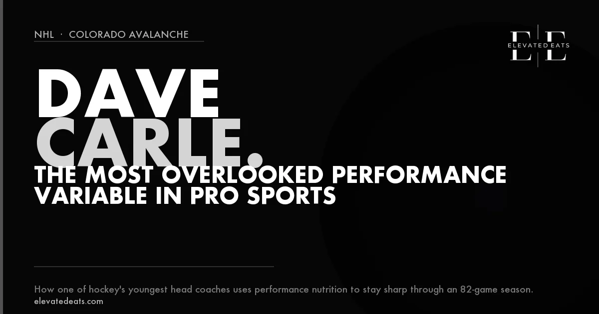 Dave Carle | NHL Coach Performance Nutrition