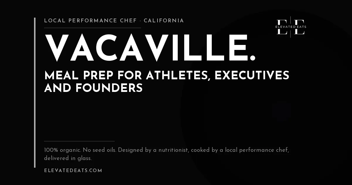 Elevated Eats performance chef in Vacaville, CA