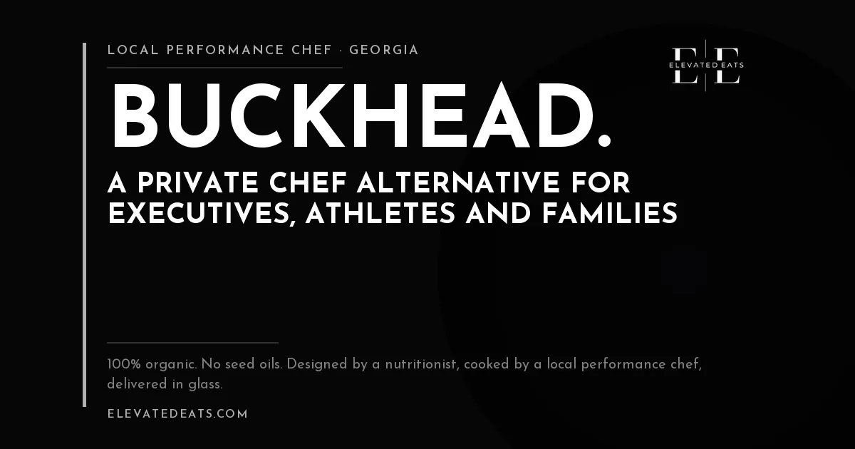 Elevated Eats performance chef in Buckhead, Atlanta