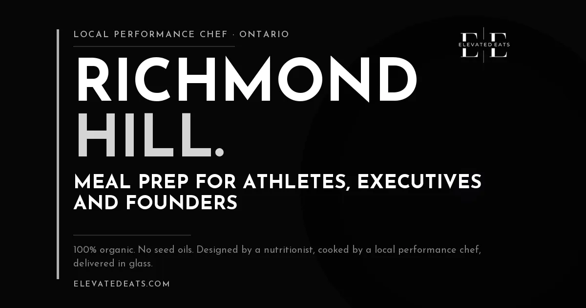 Elevated Eats performance chef in Richmond Hill, ON