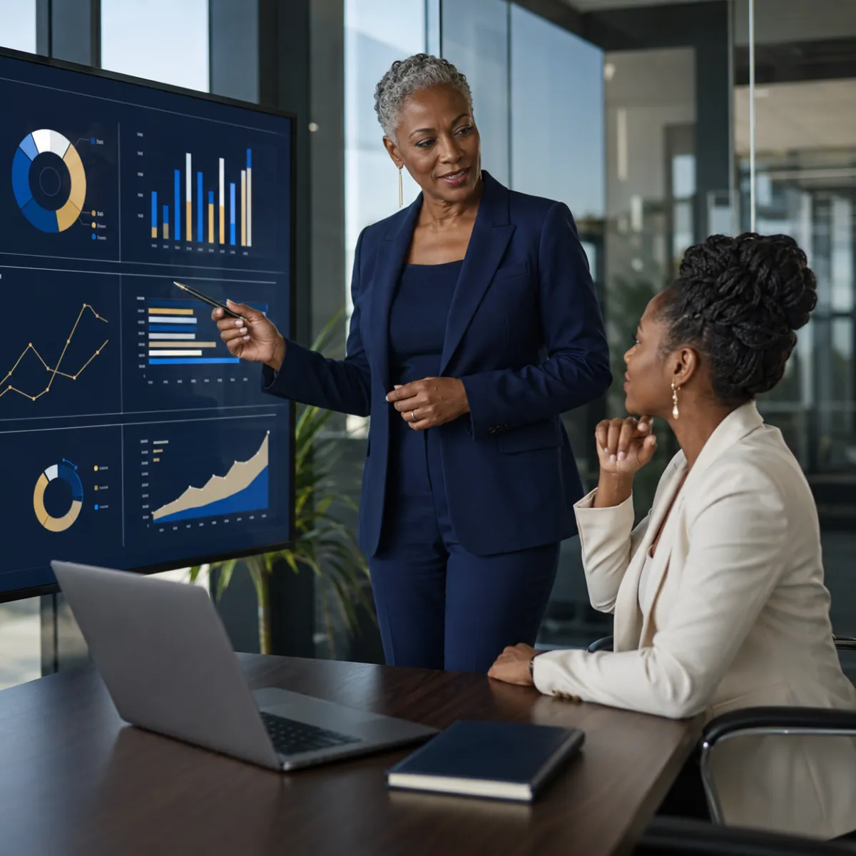 Custom business data dashboard