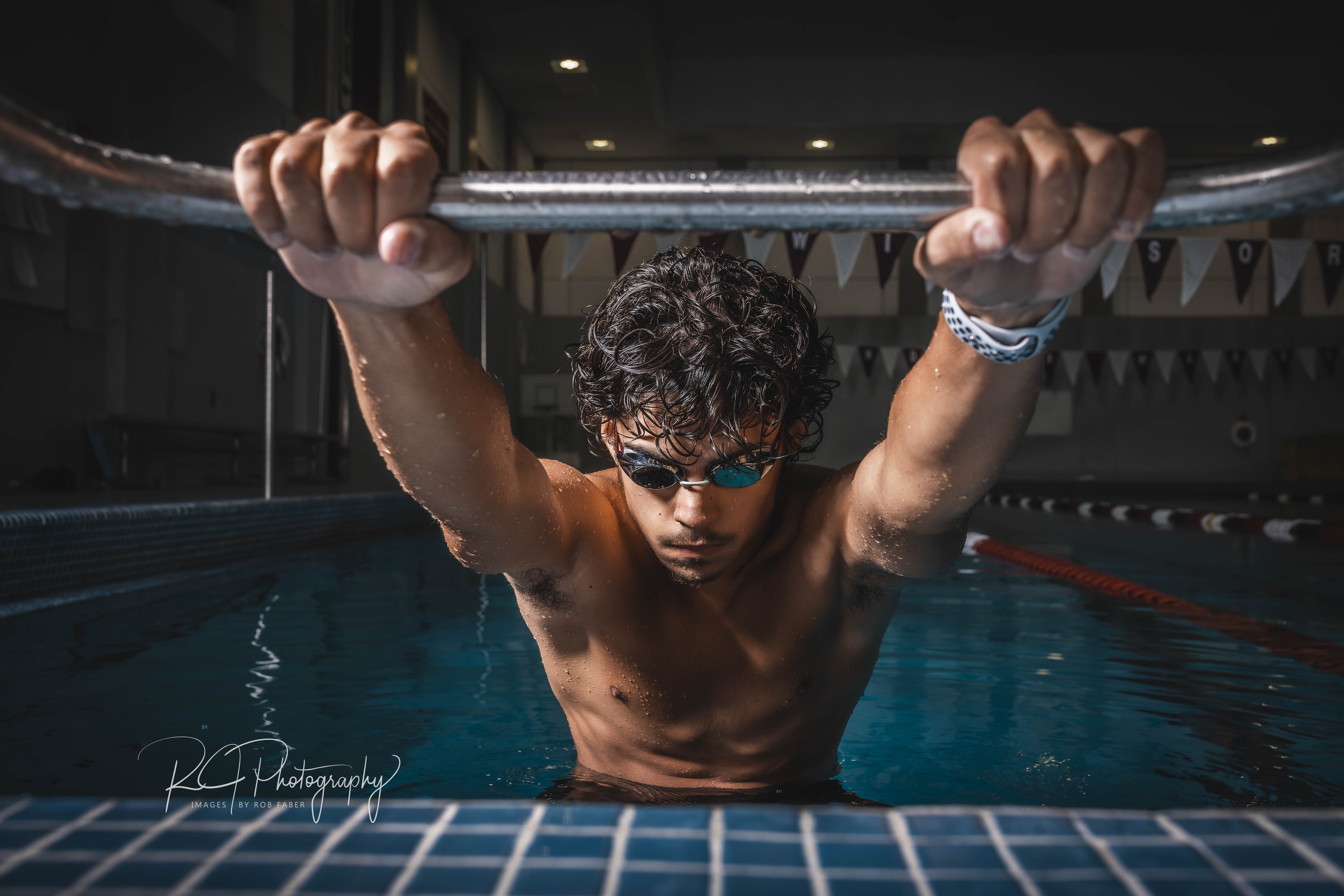 man riding snow skis