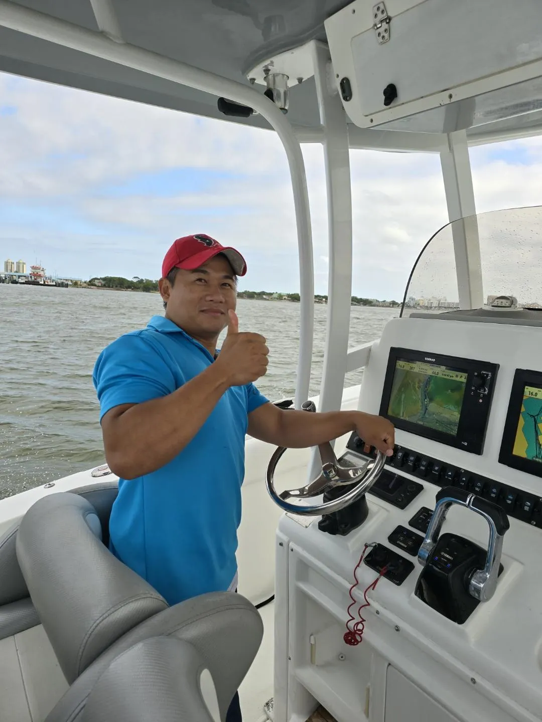 Captain guiding deep sea fishing in Matagorda waters